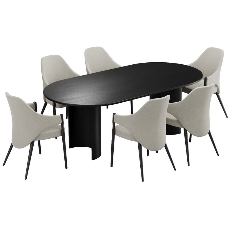 Dinning chair and table210 - Image 5