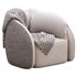 BeigeRed Leather Sofa Chair - Thumbnail 4