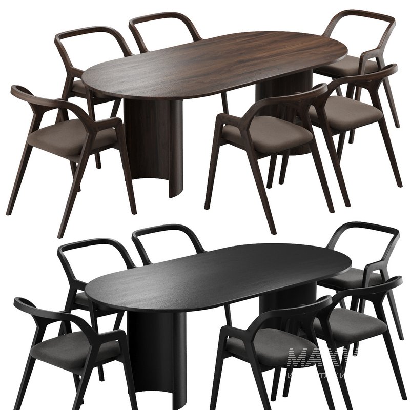 Dinning chair and table221 - Image 1