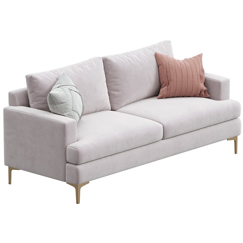 Tribeca Ivory Upholstered Sofa - Image 2