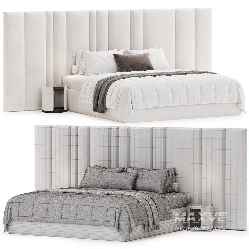 Desire bed with wide headboard - Image 4