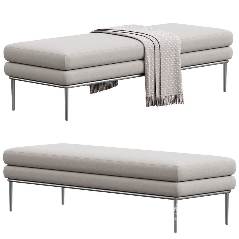 Amura Alisa Upholstered bench Design Luca Scacchetti - Image 1