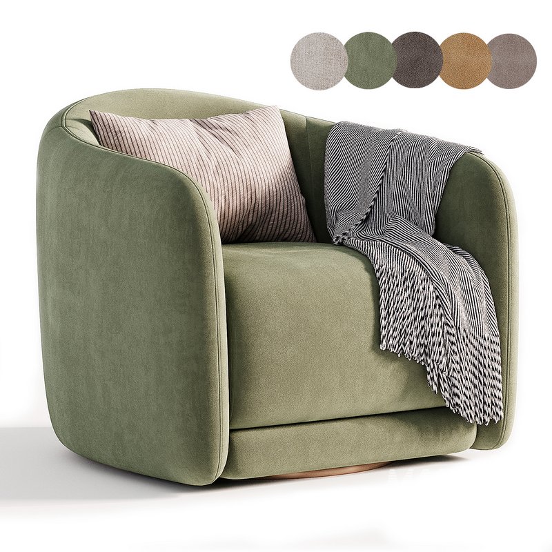 Addie Swivel Armchair - Image 1