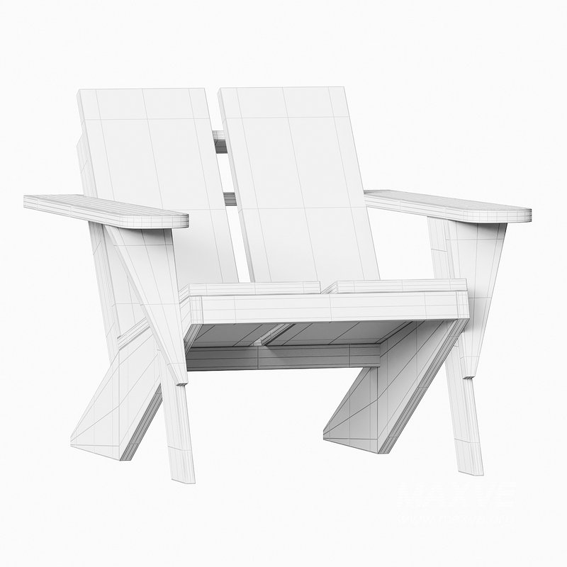 Paso Natural Teak Wood Outdoor Adirondack Chair - Image 6