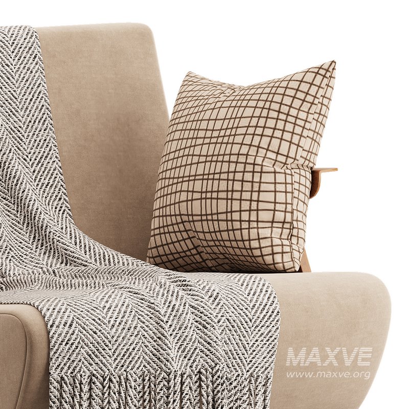 Nordic Ash Wood Arm Chair - Image 11