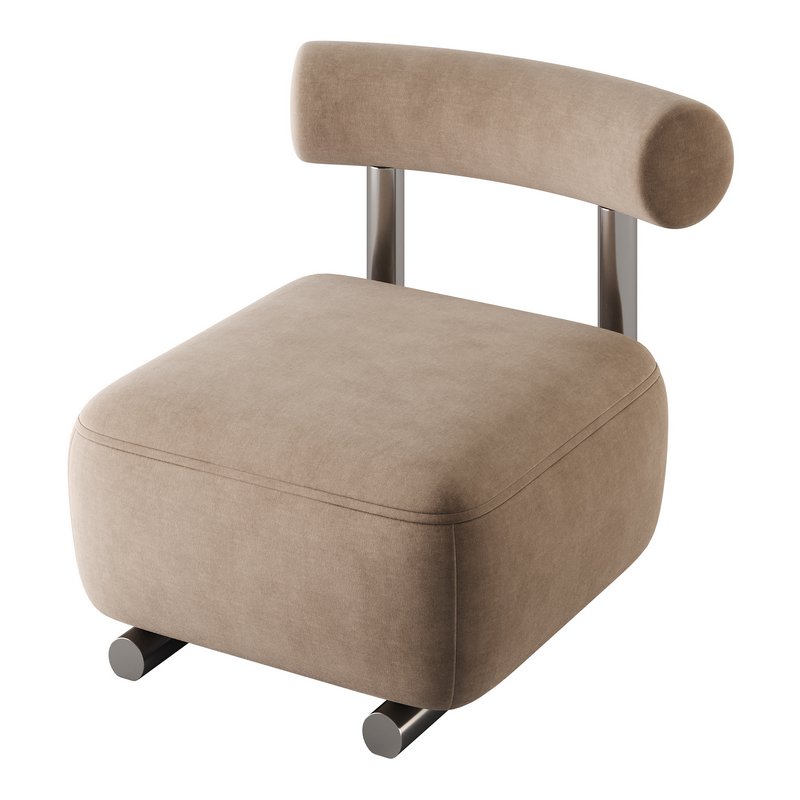 Modish Solid Color Foam Side Chair - Image 6