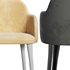 GIULIA GREY VELVET DINING ARMCHAIR - Thumbnail 10