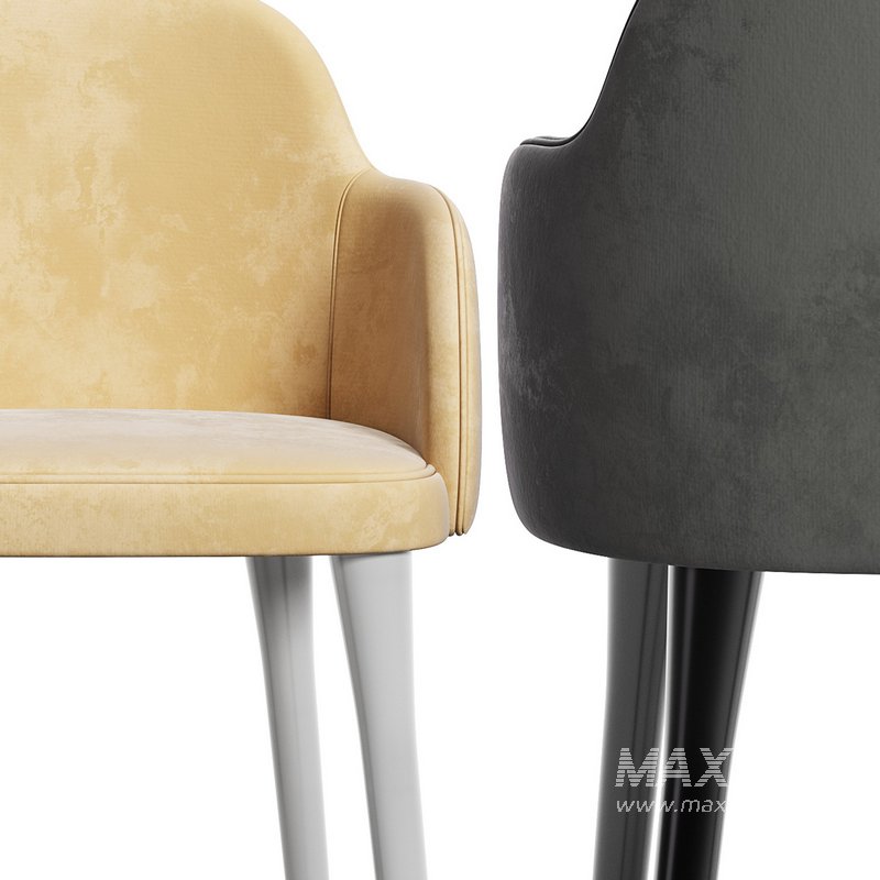 GIULIA GREY VELVET DINING ARMCHAIR - Image 10