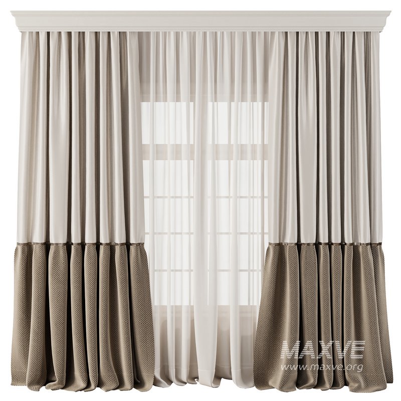 Herringbone Patterned Bottom Curtains 62 - Image 4