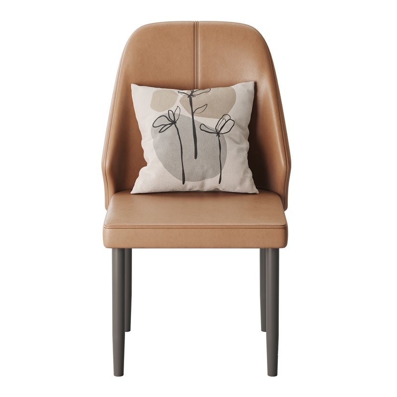 Bordered Sturdy Faux Leather Upholstered - Image 1