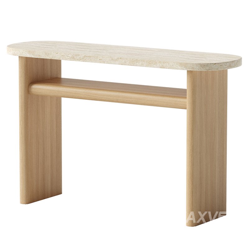 Travertine Marble Console Table - Image 2