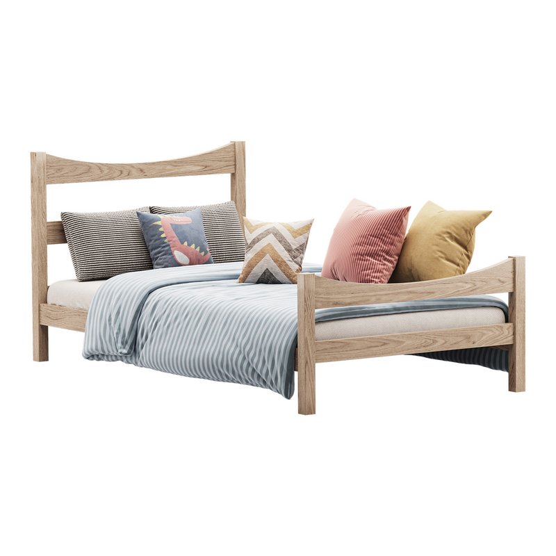 Gymax Twin Size Platform Bed - Image 2