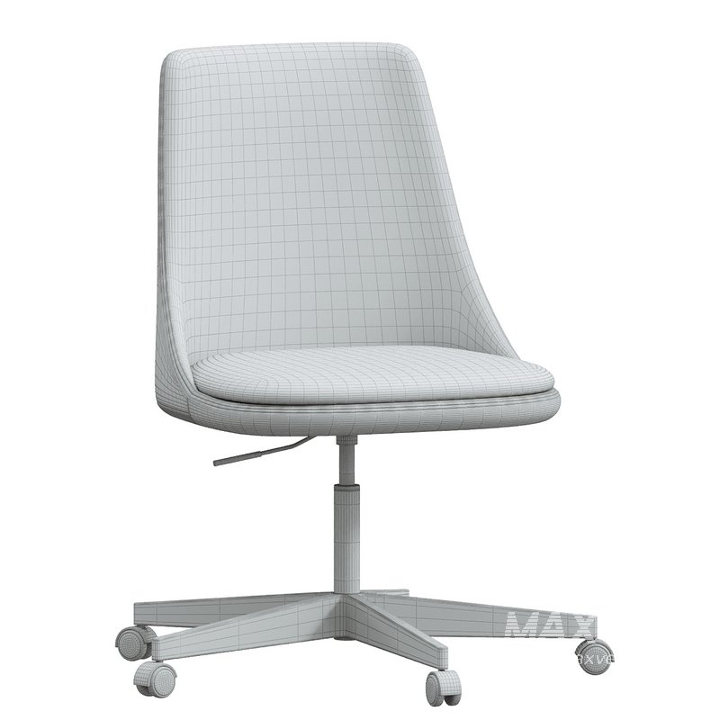 Jaz Leather Swivel Desk Chair - Image 4