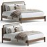 Caroline Smoked Oak Bed BurceDecor - Thumbnail 1
