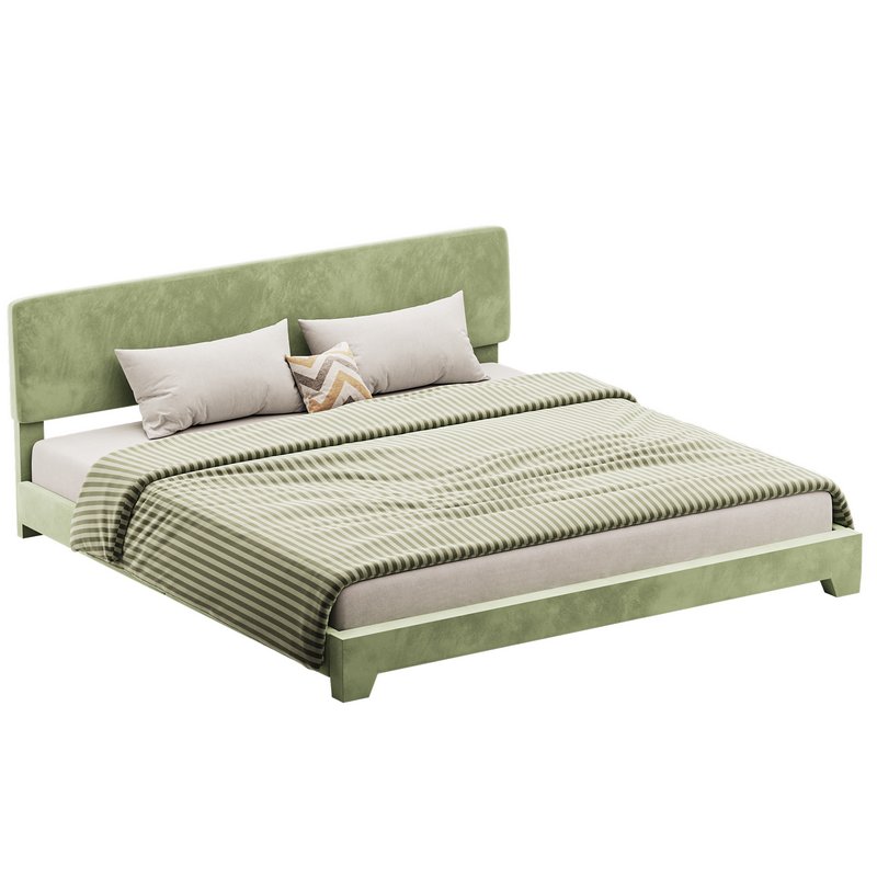 Einfach King Upholstered Platform Bed - Image 6