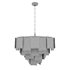 Round pendant chandelier made of ribbed glass 164FA-33126 Garda Decor - Thumbnail 2