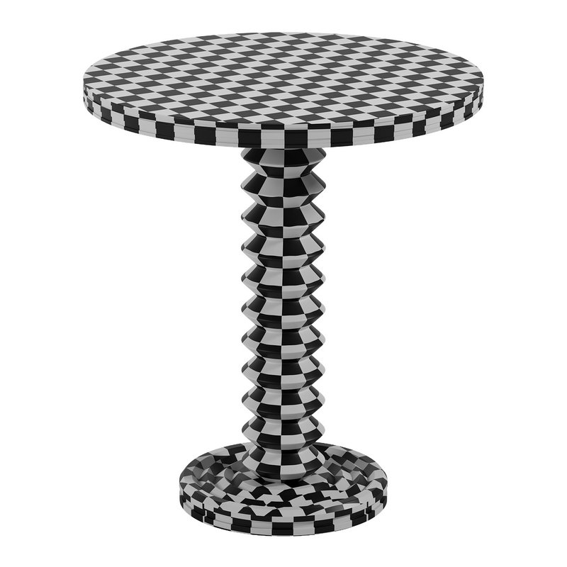 French Wood Side Table by Charles Dudouyt - Image 4