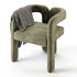 Art Deco Solid Color Arm Chair - Thumbnail 3