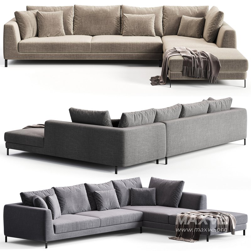 Ray Corner Sectional Sofa By B&B ITALIA - Image 2