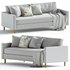Harris Loft Sofa Wood Legs - Thumbnail 1