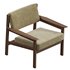 Drummond Lounge Armchair Espasso - Thumbnail 2