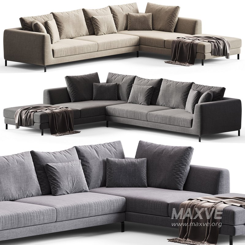 Ray Corner Sectional Sofa By B&B ITALIA - Image 1