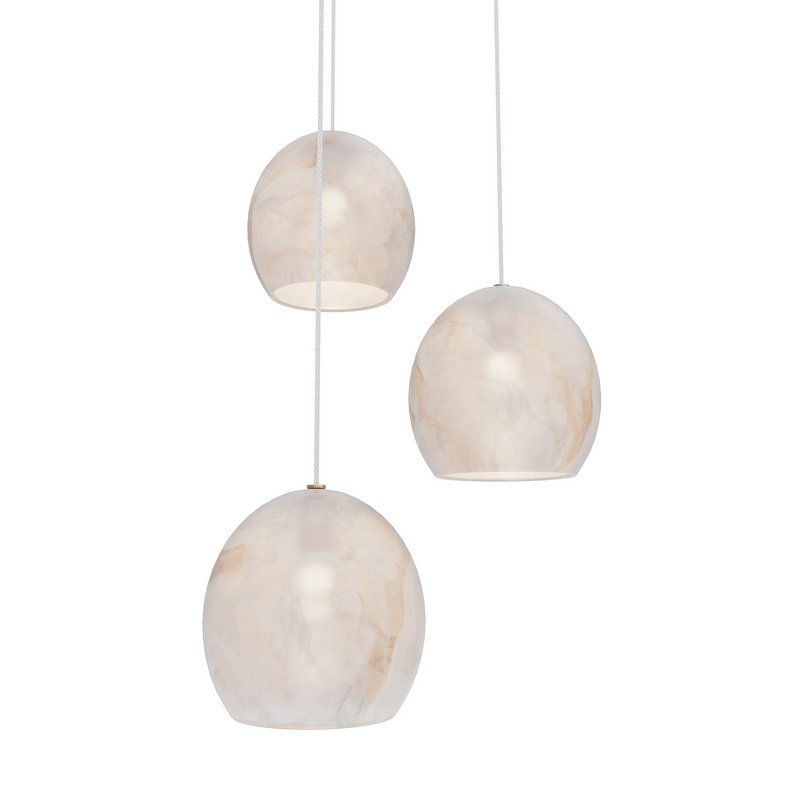 Lazio 3-Light Round Multi-Drop Pendant Currey Company - Image 4