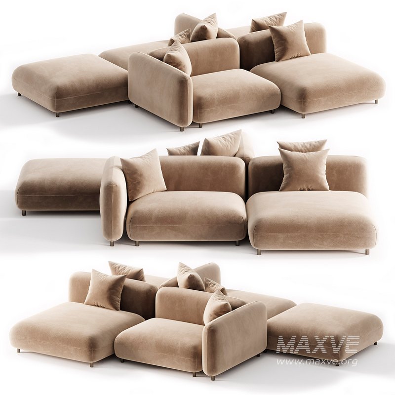 Tokio Modular fabric Sofa 3 - Image 1