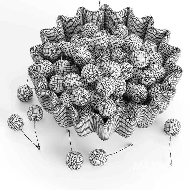 Cherry red bowl - Image 3