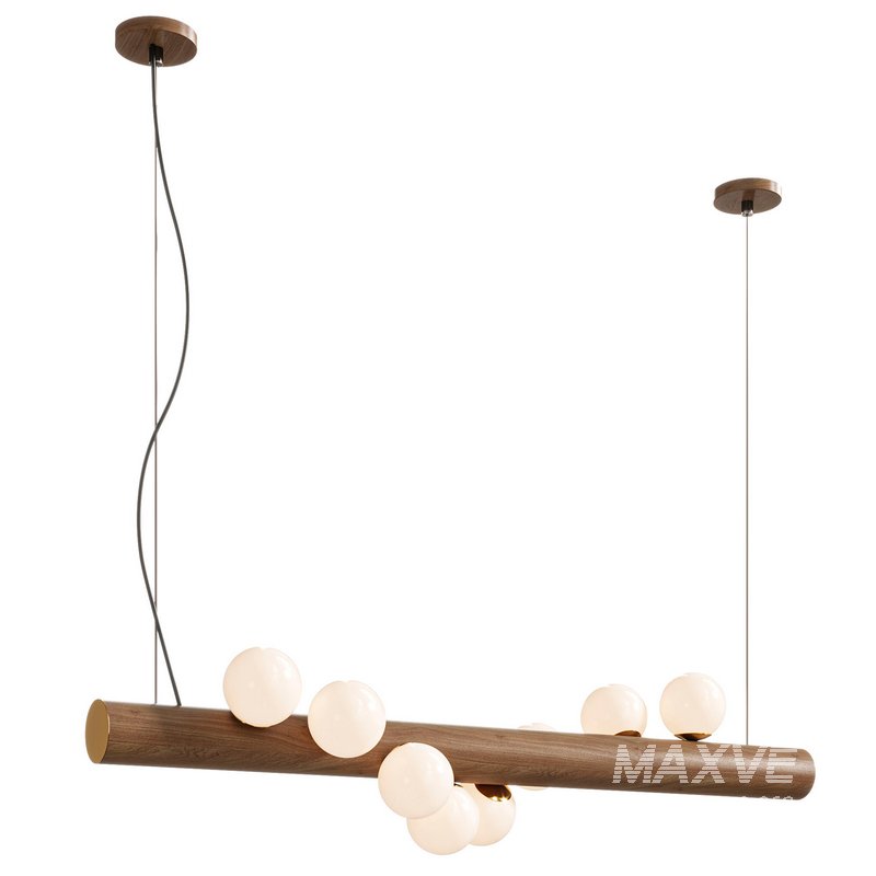 Scandinavian Wooden Pendant Lamp - Image 4