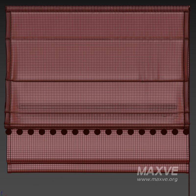 Roman curtain with pom pom 3 - Image 2