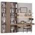 Modern Minimalist Study Unit with Shelves - Thumbnail 1