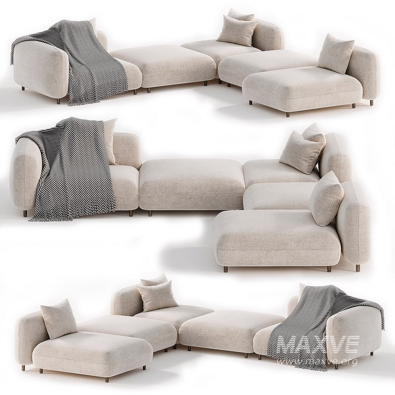 Tokio Modular fabric Sofa 2 - Image 3