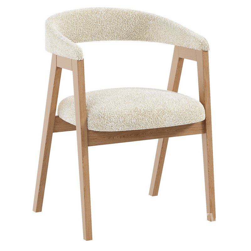 Trevor Chair Cozy White - Image 1