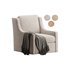 Patterned Swivel Lounge Chair - Thumbnail 1