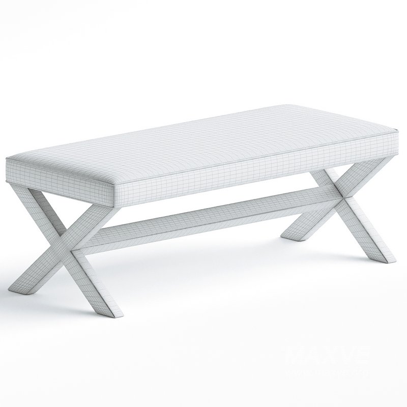 Double X Bench BurceDecor - Image 3