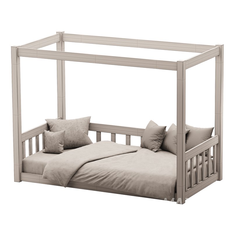 Floor Bed with Fence - Image 14