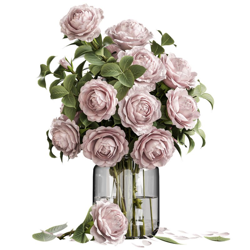 Peony Elegance in Glass - Image 2