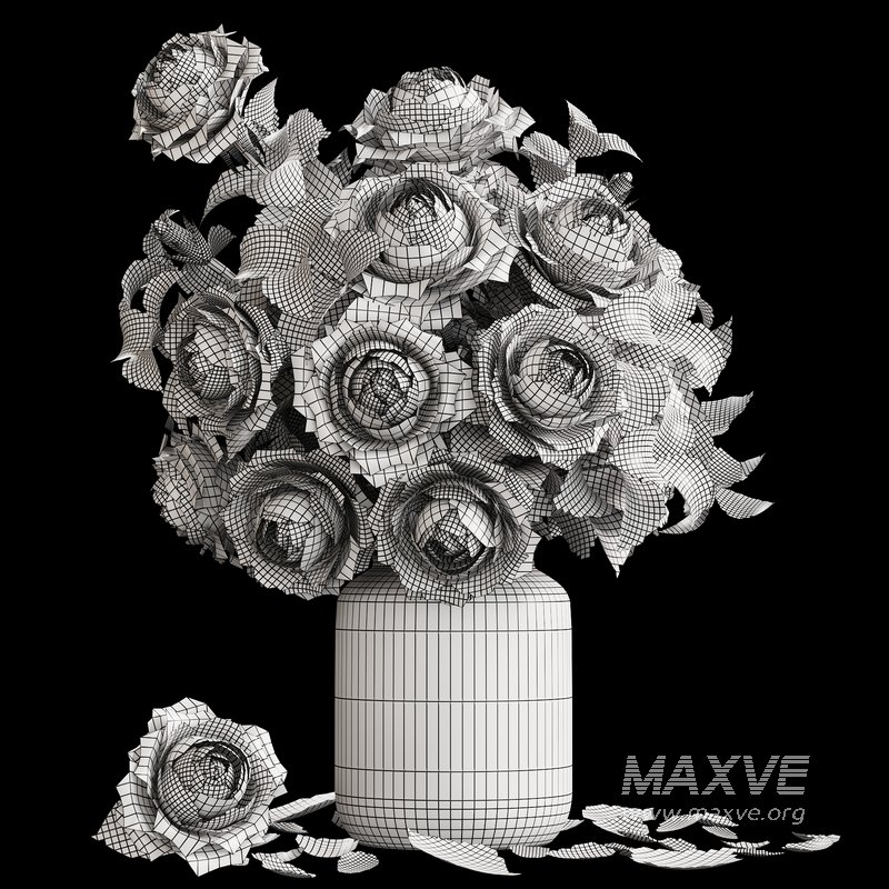 Peony Elegance in Glass - Image 4