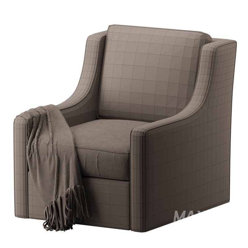 Patterned Swivel Lounge Chair - Image 14