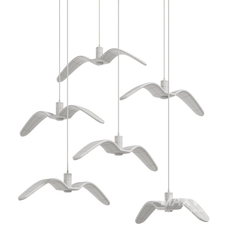 Hanging plastic Led Lamp Bird - Image 6