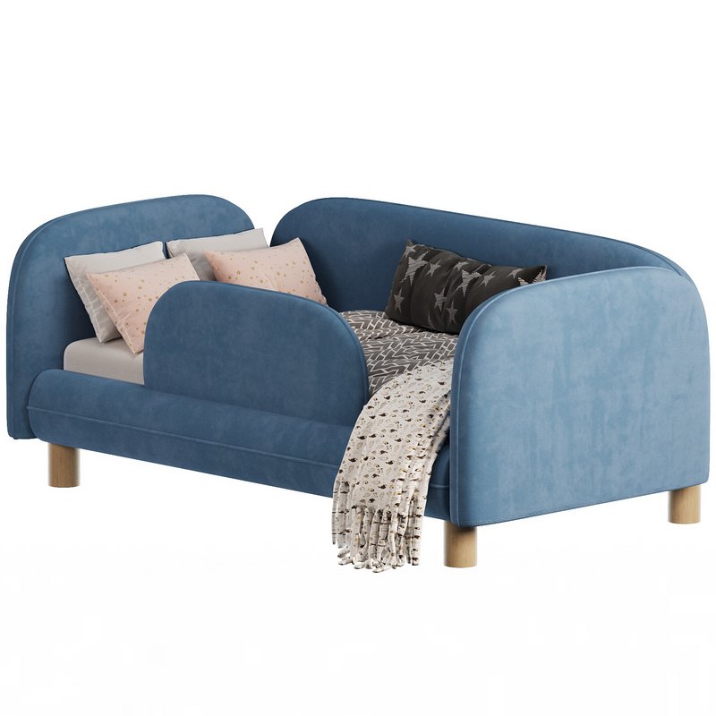 Childrens bed Debbie 1 80 Velvet Blue - Image 6