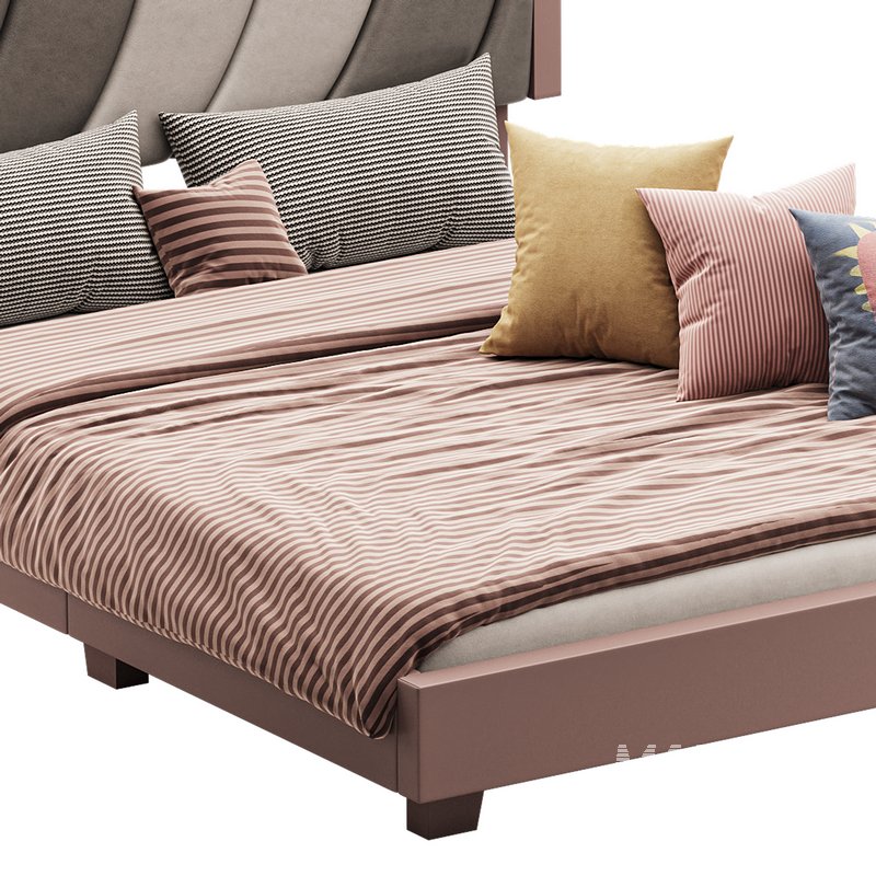 Boyd Sleep Bree Upholstered Faux Leather Platform Bed - Image 9