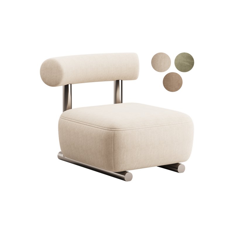 Modish Solid Color Foam Side Chair - Image 2