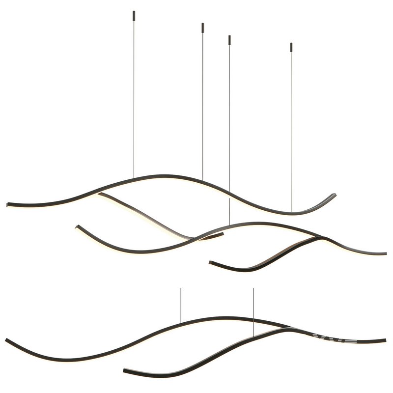 Louise Modern Wave Pendant Light - Image 4