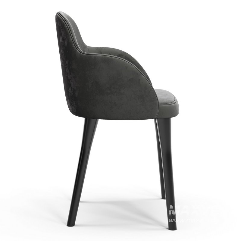 GIULIA GREY VELVET DINING ARMCHAIR - Image 9