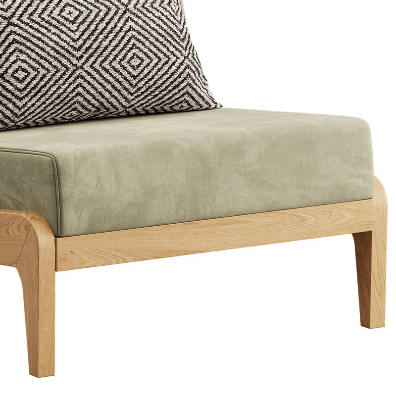 Art Deco White Foam Side Chair - Image 8