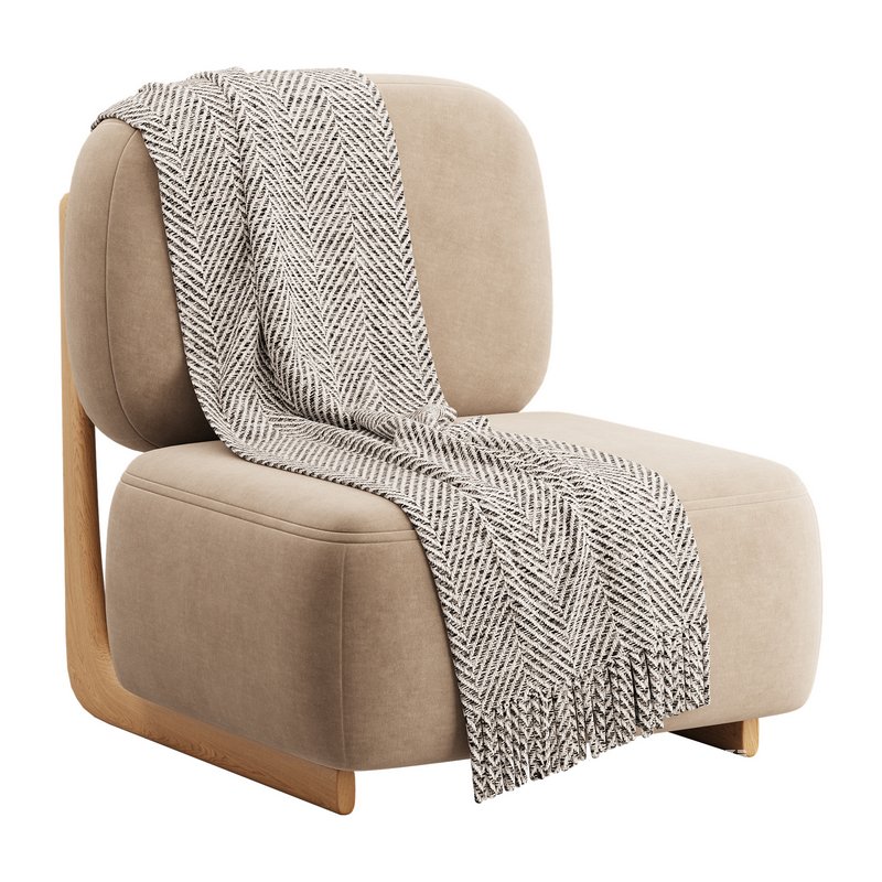 Modern Simple Style Cherry Wood Side Chair - Image 4