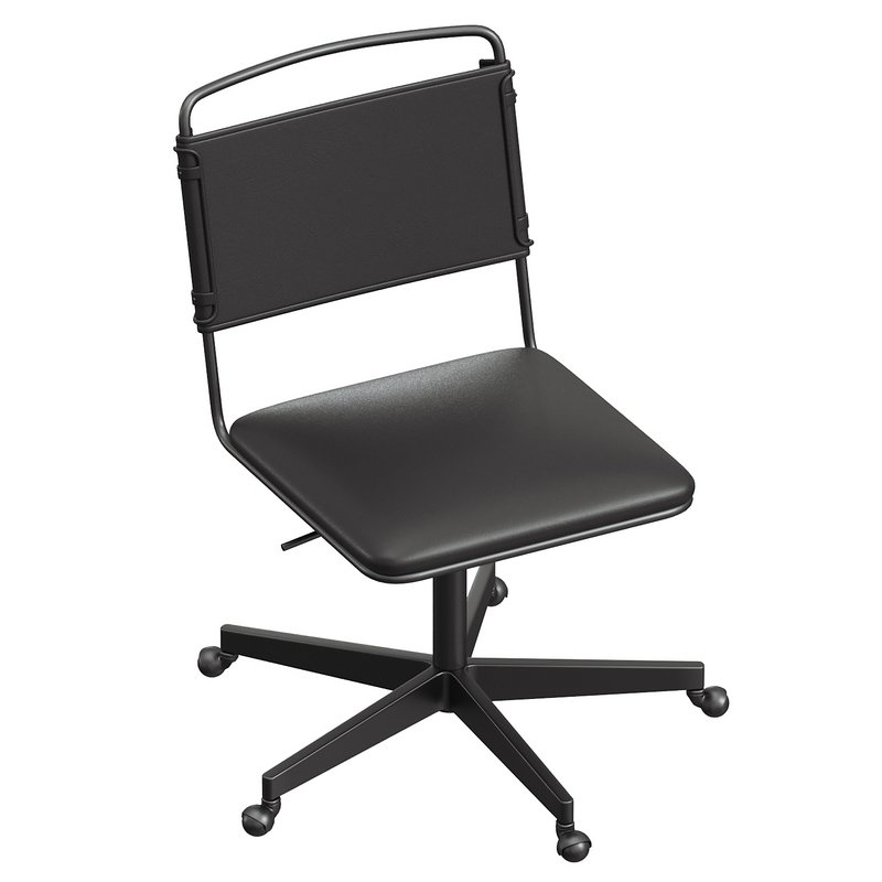 Perkins Leather Swivel Desk - Image 3