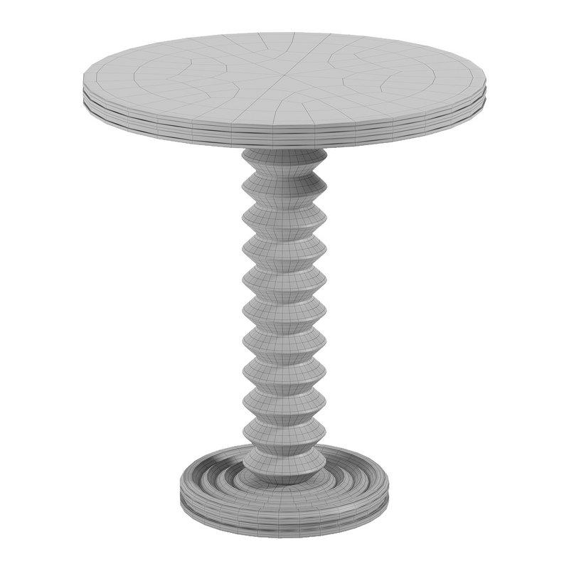 French Wood Side Table by Charles Dudouyt - Image 3